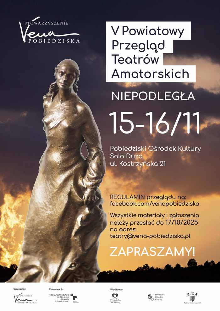 Przegląd Teatrów Amatorskich „Niepodległa 2025” w Pobiedziskach